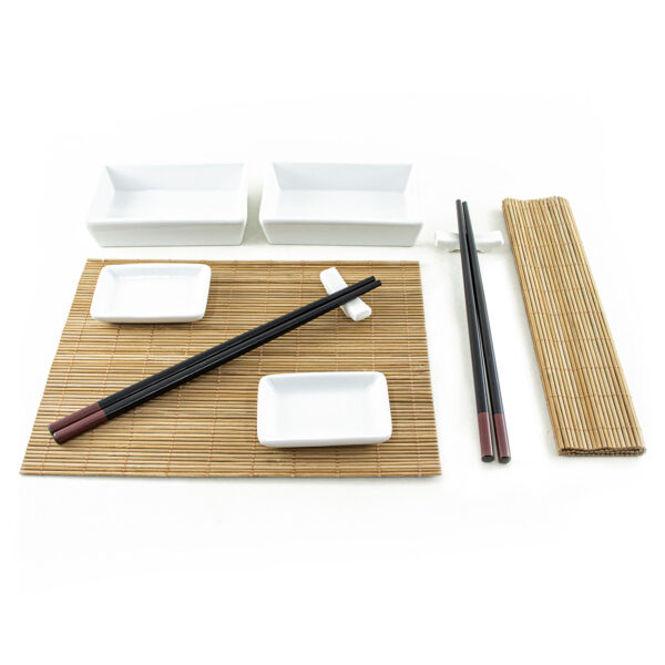 Jogo de jantar Oriental Para Sushi Comida Japonesa 2 Lugares kyoto Com 10pçs