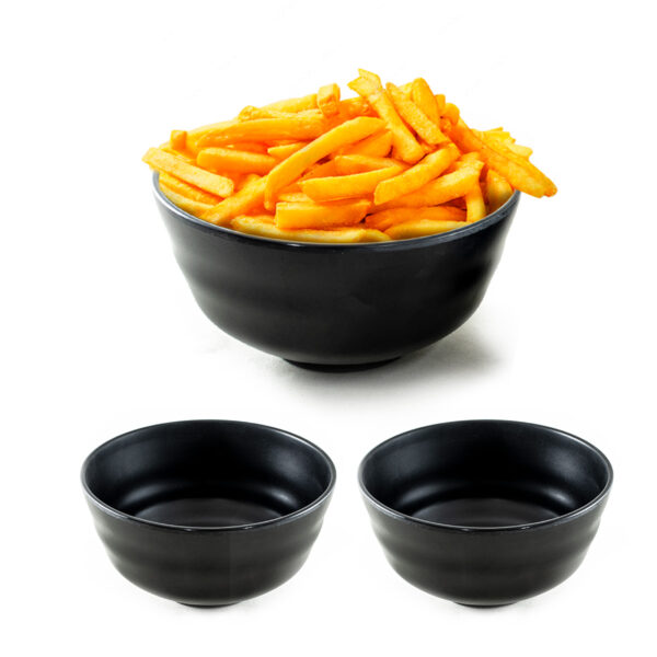Kit 2 Tijelas Bowl De Melamina Toquio 500ml Para Comida Japonesa Sopa Sobremesa açai Salada